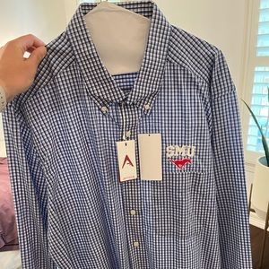 SMU branded button down